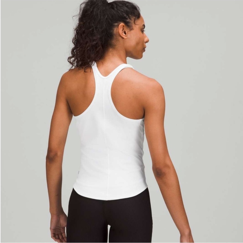 NWT Lululemon base pace tank *ribbed in white - Picture 2 of 7